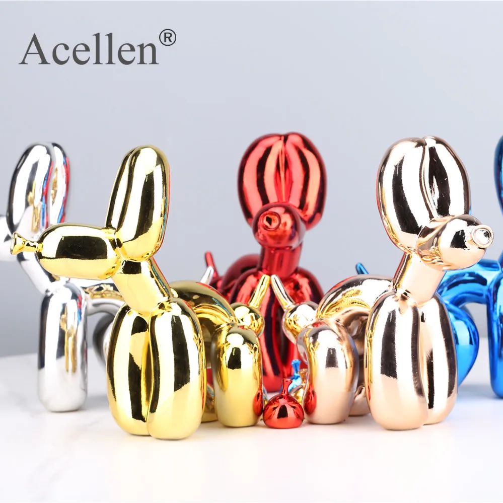 Креативная статуя собаки с воздушным шаром домашний декор Современная