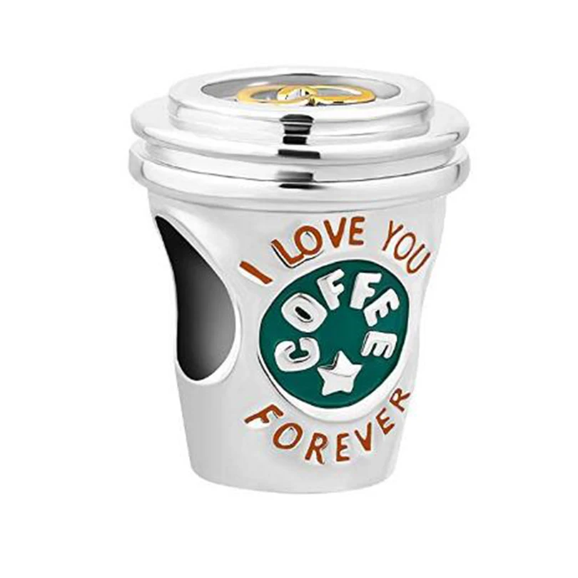 Скользящие бусины Изысканный персик сердце кофе чашка для любимого человека