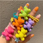 Резинка для волос женская, с разноцветным медведем