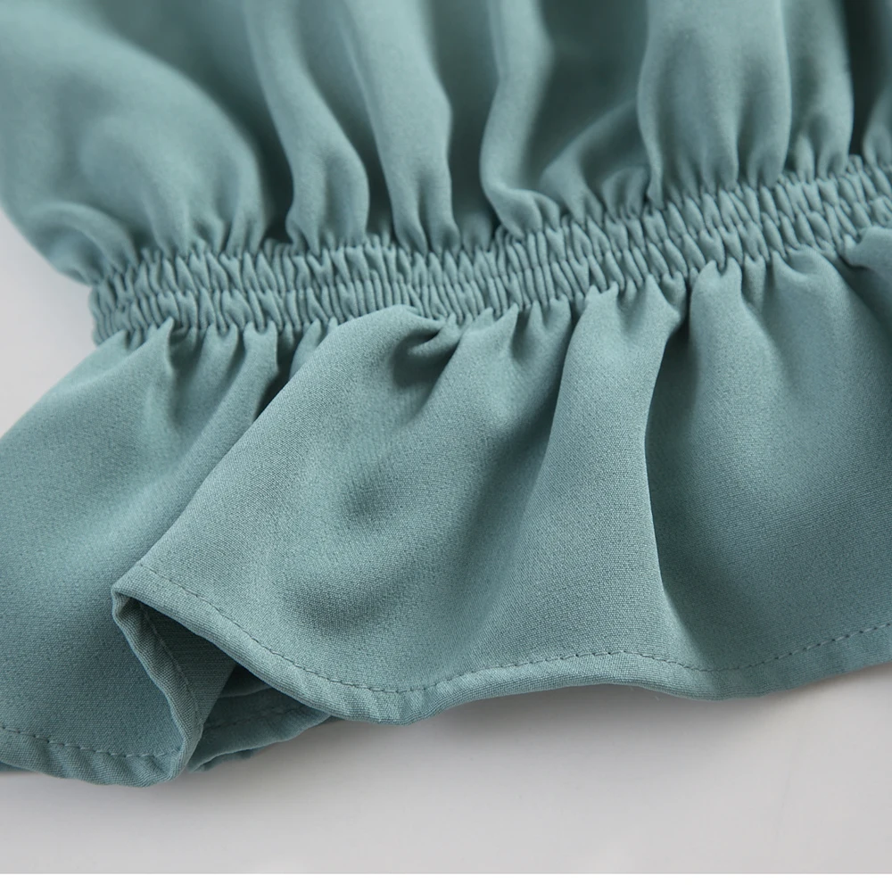 Топ 2019 летний женский Модный укороченный топ сексуальный зеленый сарафан