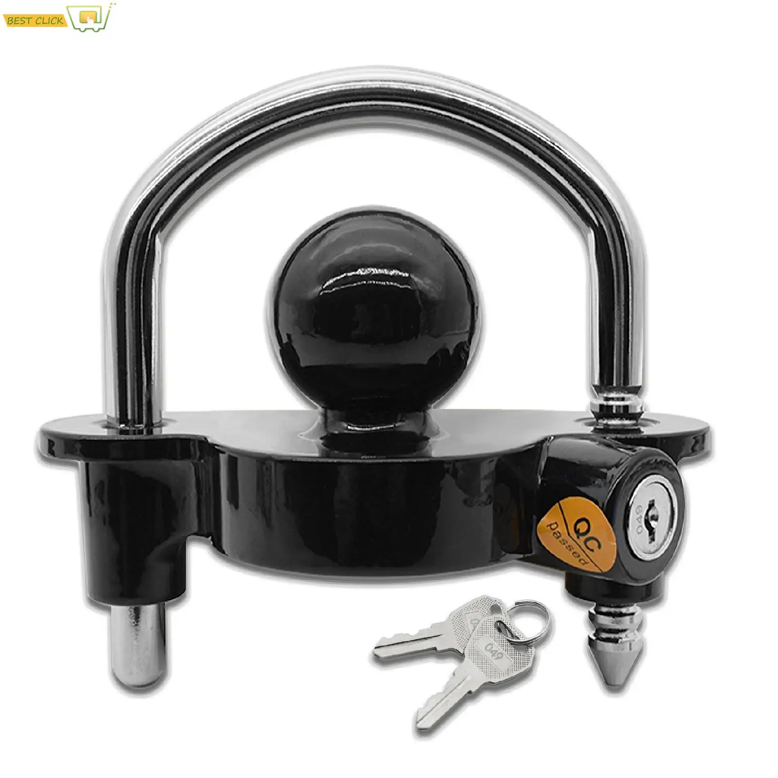 Heavy-Duty Hook Lock Universal Caravan Accessories Trailer Ball Coupler Trailer Lock Anti-Theft Lock Auto Parts