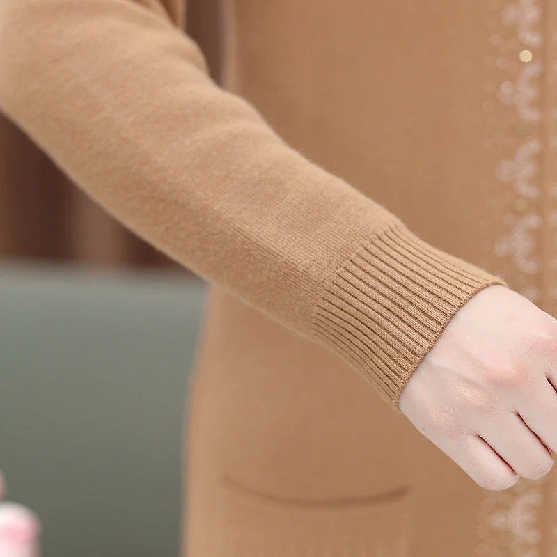 

Plus Velvet Woman Long Sweaters New Winter Causal Women Pullover Knitted Dress Women Clothing Soft O Neck Sweaters For Women