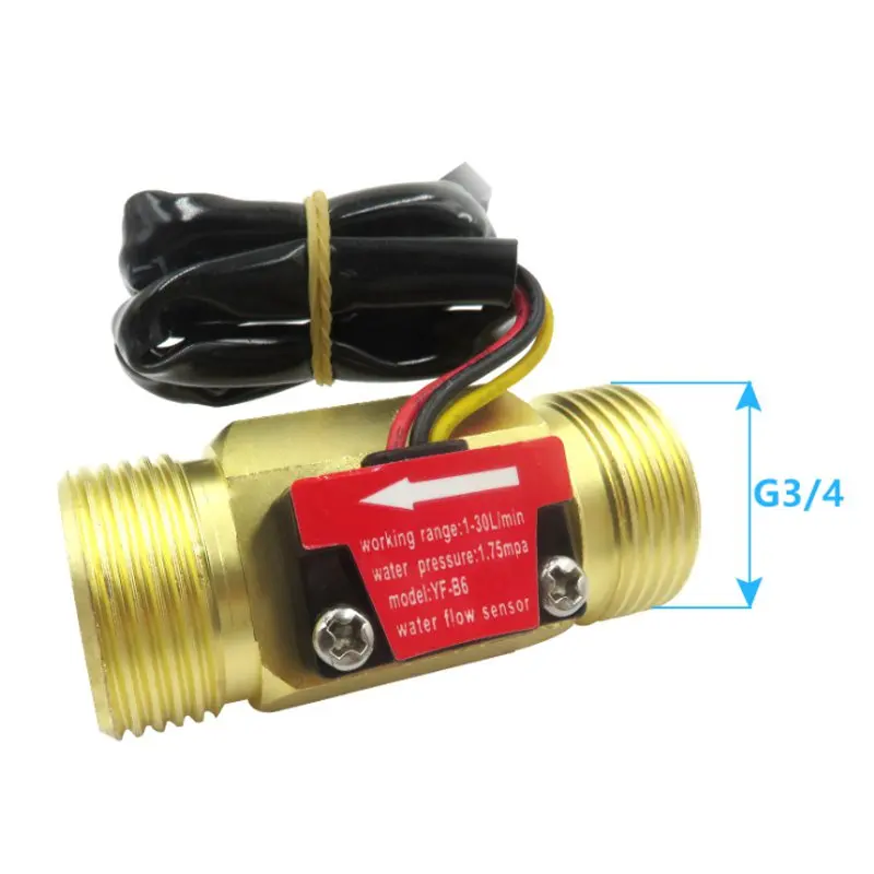 G3/4 Flow Sensor Water Switch For Meter Copper Shell Hall | Инструменты