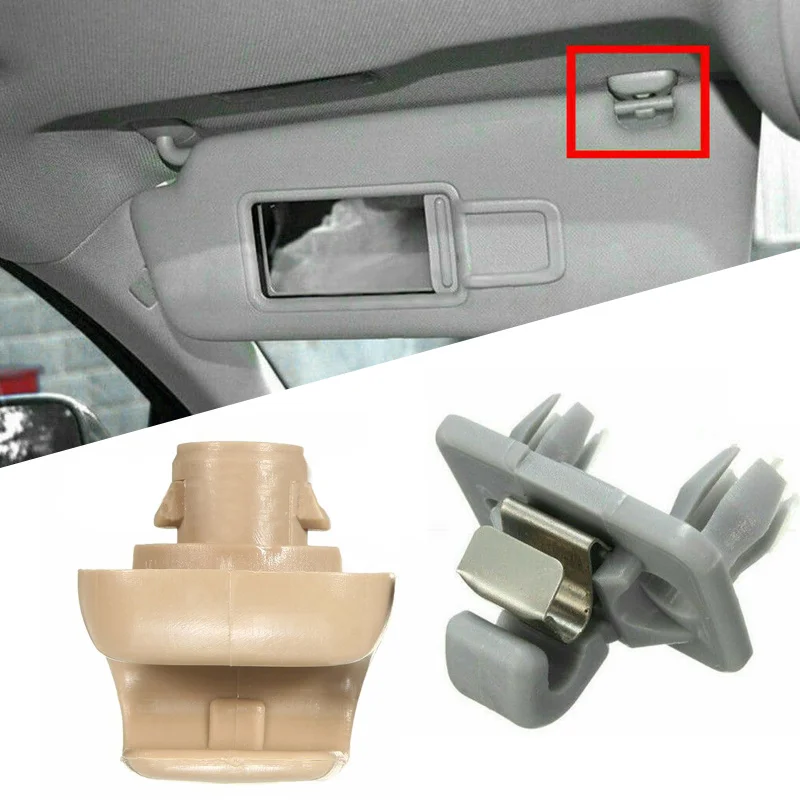 

Auto Universal 2Pcs Sun Visor Clip 88217S01A01ZA For Honda 98-07 Accord 96-04 Civic 07-11 CR-V 03-05 Element Car Styling Decors