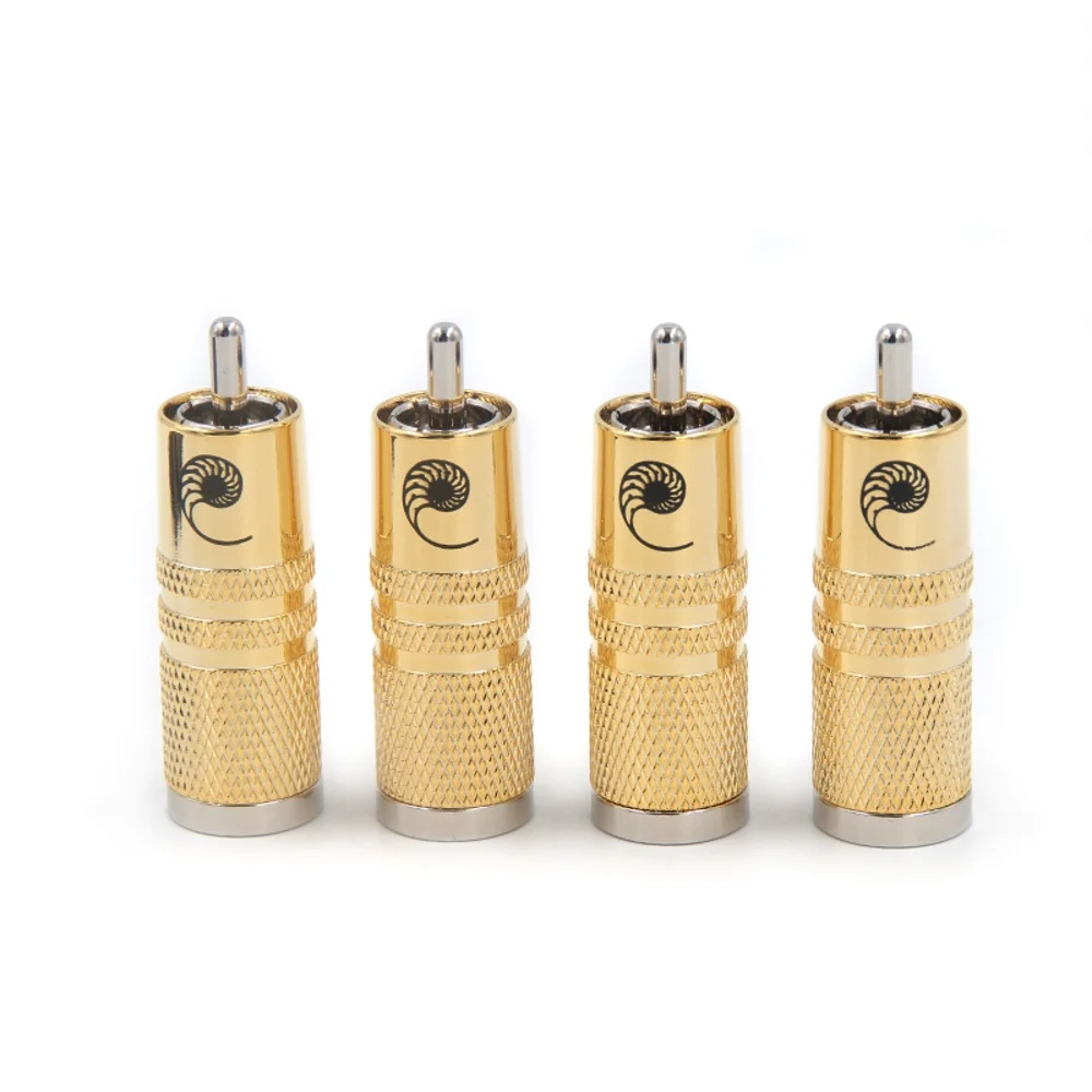 Hifi посеребренный штекер для карты SRCA RCA Штекерный соединительный кабель