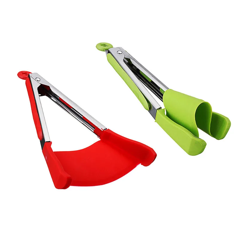 2 в 1 шпатель и щипцы умная кухонная утварь гаджет инструмент 26 5 см антипригарная