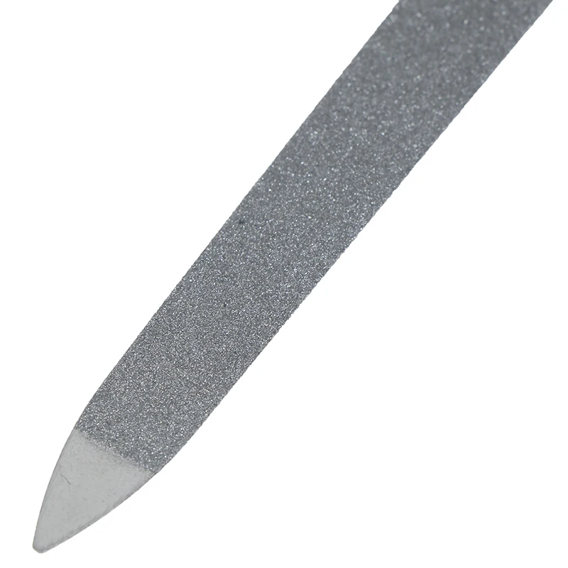 1 шт. нержавеющая сталь пилка для ногтей буфер двухсторонний шлифовальный