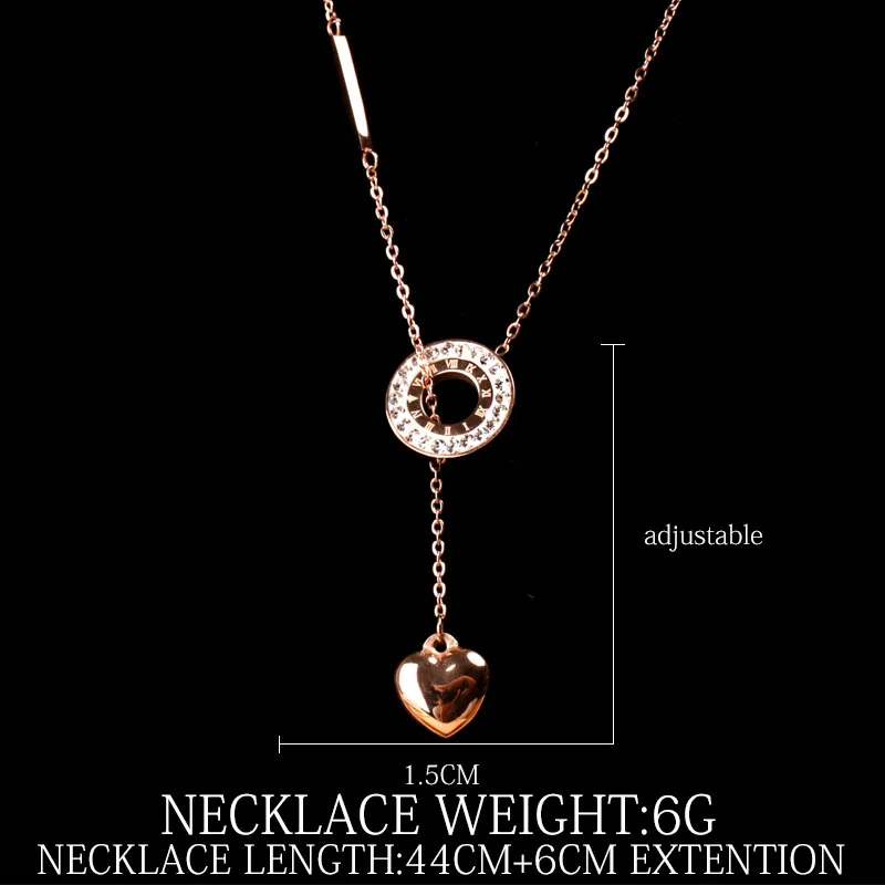 Женское колье из нержавеющей стали fengnee роскошное ожерелье с кулоном в виде