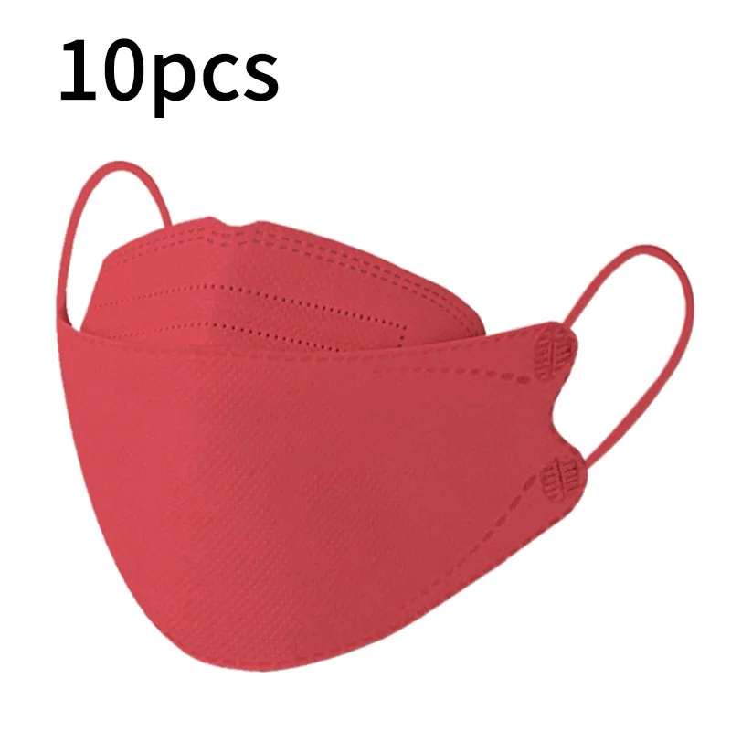

10pc Black Adults Breathable Mask For Face Halloween Cosplay Mask Fashion Non-woven Meltblown Mascarillas Desechables Masque