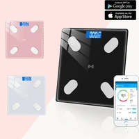 bluetooth electronic scale smart bmi body fat with led wireless bathroom scale balance body composition weight household scales