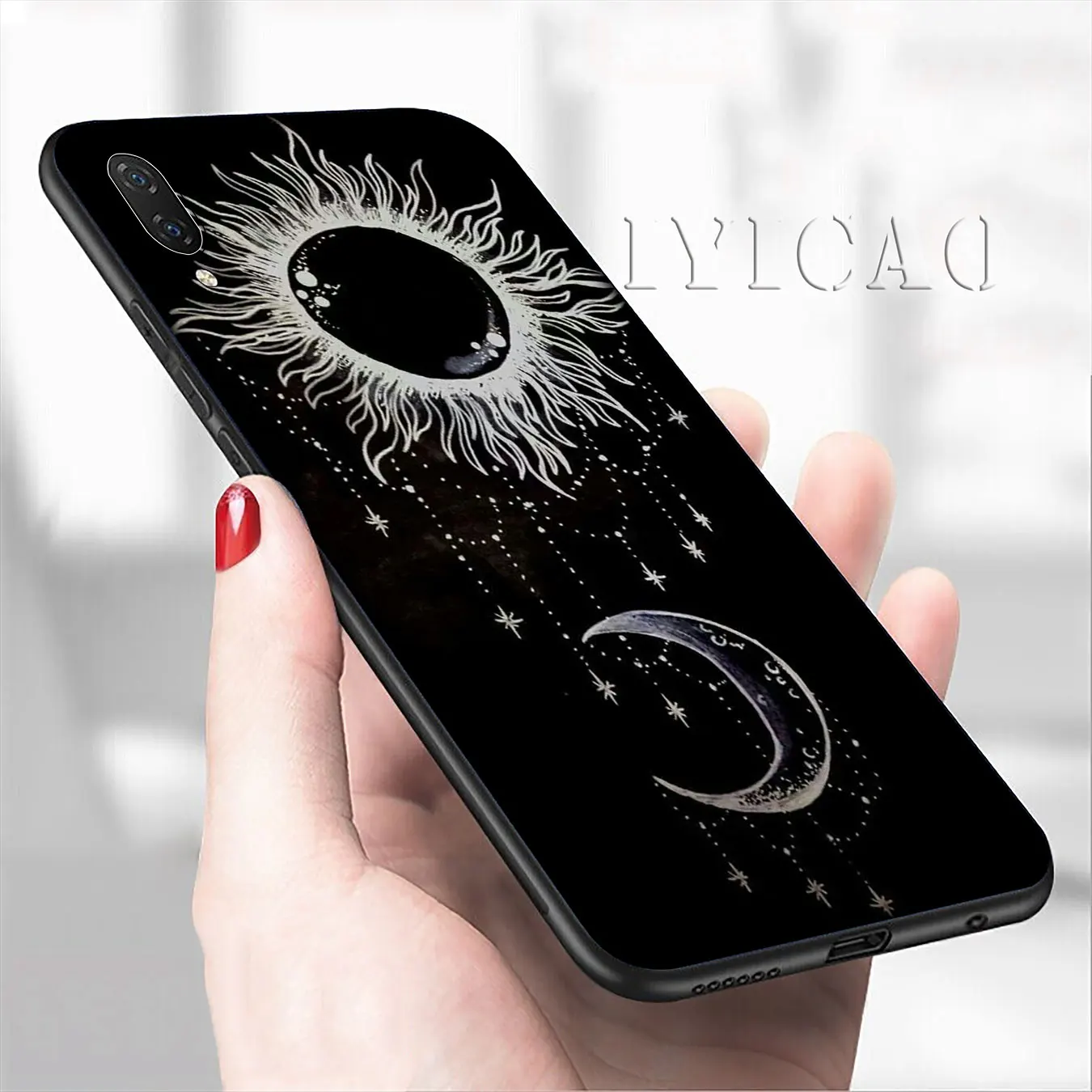 IYICAO эстетический мягкий чехол для телефона с золотой Луной и солнцем Xiaomi Mi 10 9 9T A3