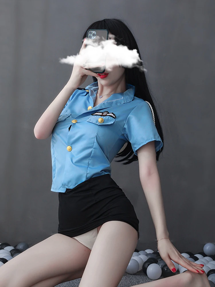 Сексуальная юбка сексуальная униформа полицейской соблазнительная