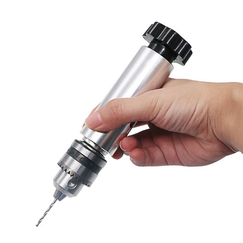 

0.6-6mmMini Manual Aluminum Hand Drill Chuck Twsit Micro Drill Bit Tool Tap wire tapping Hand twist drill screwdriver Hand drill