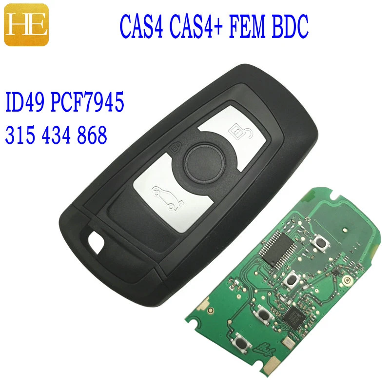 

HE Xiang Car Remote Control Key For BMW 3 5 7 Series X5 X6 325 330 520 525 530 730 740 ID49 PCF7945 Chip 315 434 868 Mhz Keyless