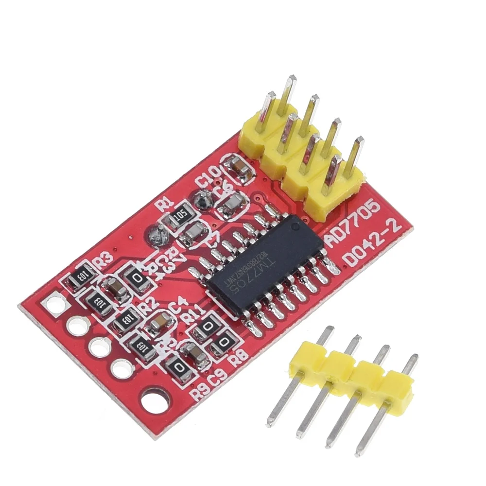 ShengYang AD7705 Dual 16 bit ADC data acquisition module programmable input gain SPI interface | Электронные компоненты и