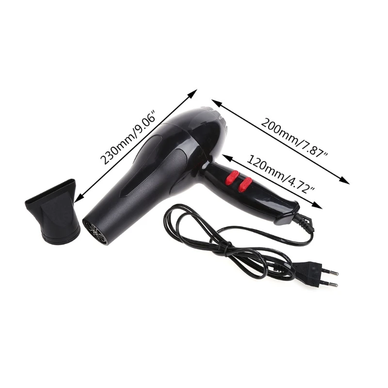 

Professional Hair Blow Dryer 1800W Heat Blower Dryer Hot Cold Wind Salon EU Plug