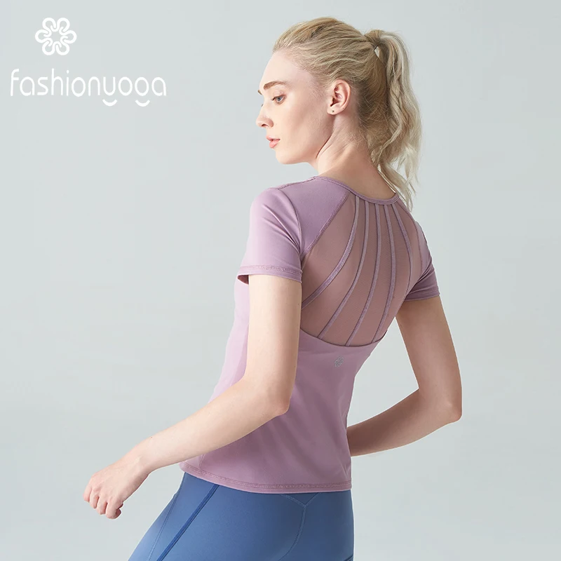 Женские футболки жилет для йоги девушек короткий рукав топ спортивные рубашки
