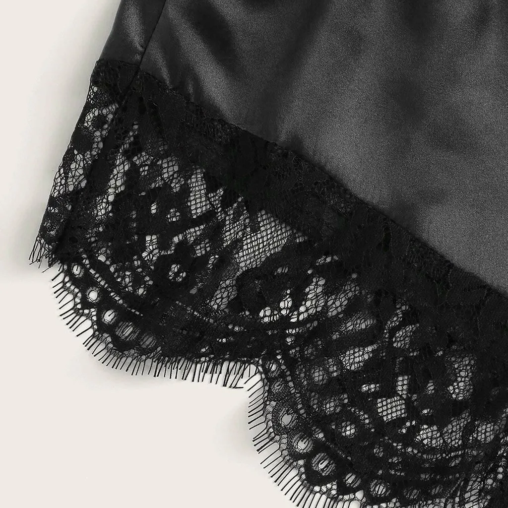 

Plus Size Women's Sleepwear Set Erotic Lace Sexy Lingerie Porno Mujer Babydolls Satin Silk Sexy Underwear Temptation Costumes