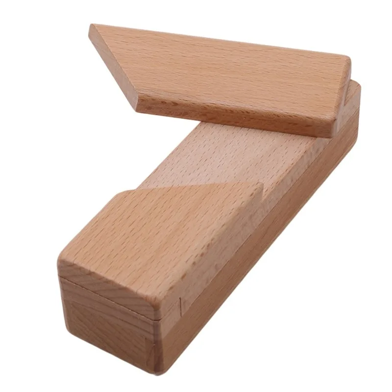 

Wooden Brain Teaser Secret Opening Puzzle Box Magic Mysterious Box Gift Box Wooden Toys for Kids Children Free Shipping