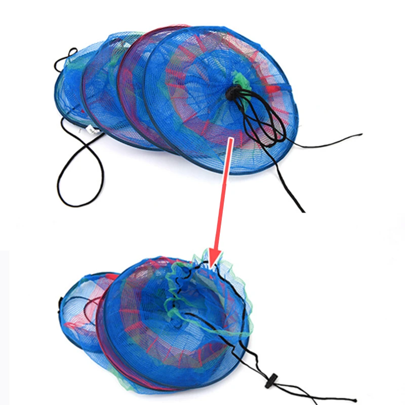 25x65 см Портативная Складная красочная рыболовная корзина мини три ярусные