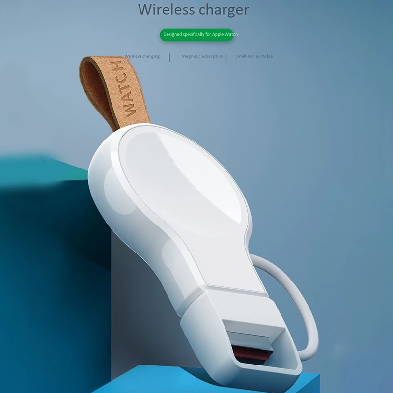 

Keychain Wireless Charger for Apple IWatch 1 2 3 4 5 Dock Adapter Mini Portable Smart Watch Wireless Fast Charging Base