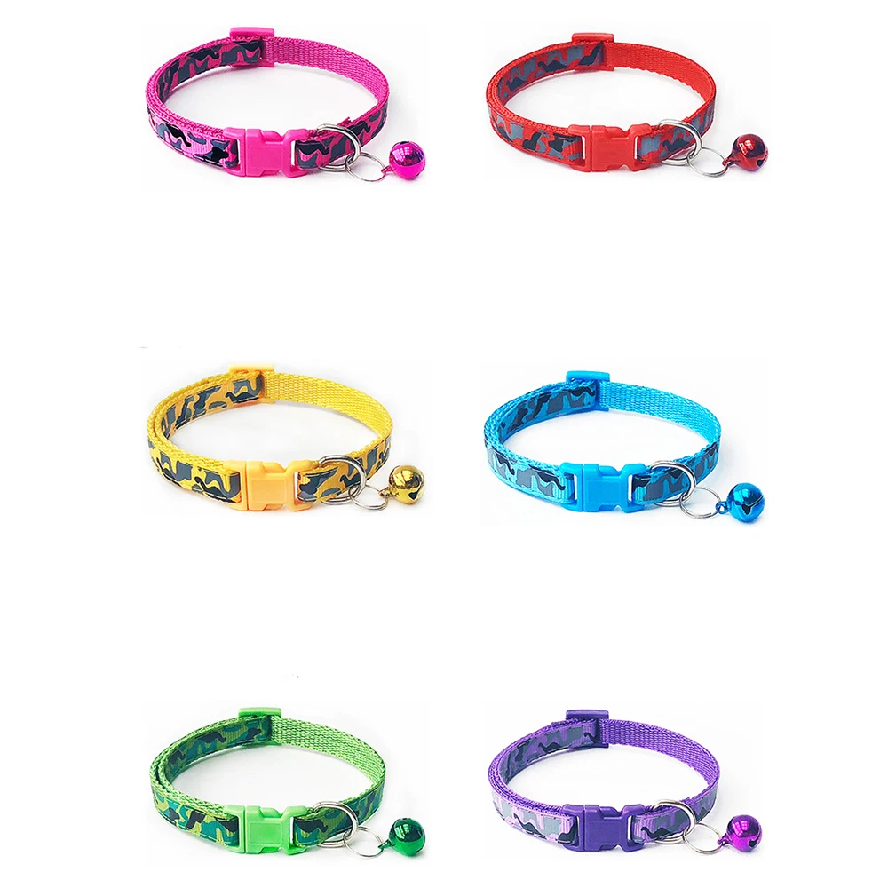 Ошейники для кошек с колокольчиком регулируемые ошейники и щенков ошейник
