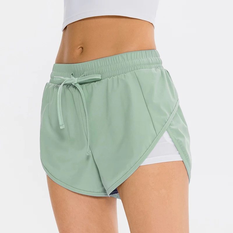 

Women Sport Shorts With Pocket Loose Seamless Fitness Pants Short Running Workout Yoga Tennis Shorts Casual Fashion Biker Shorts