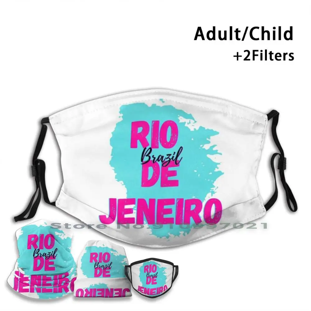 

Многоразовая маска для лица один день в де дженеро с фильтрами для детей взрослых город возьмите меня де дженеро бразильская капитала крута...