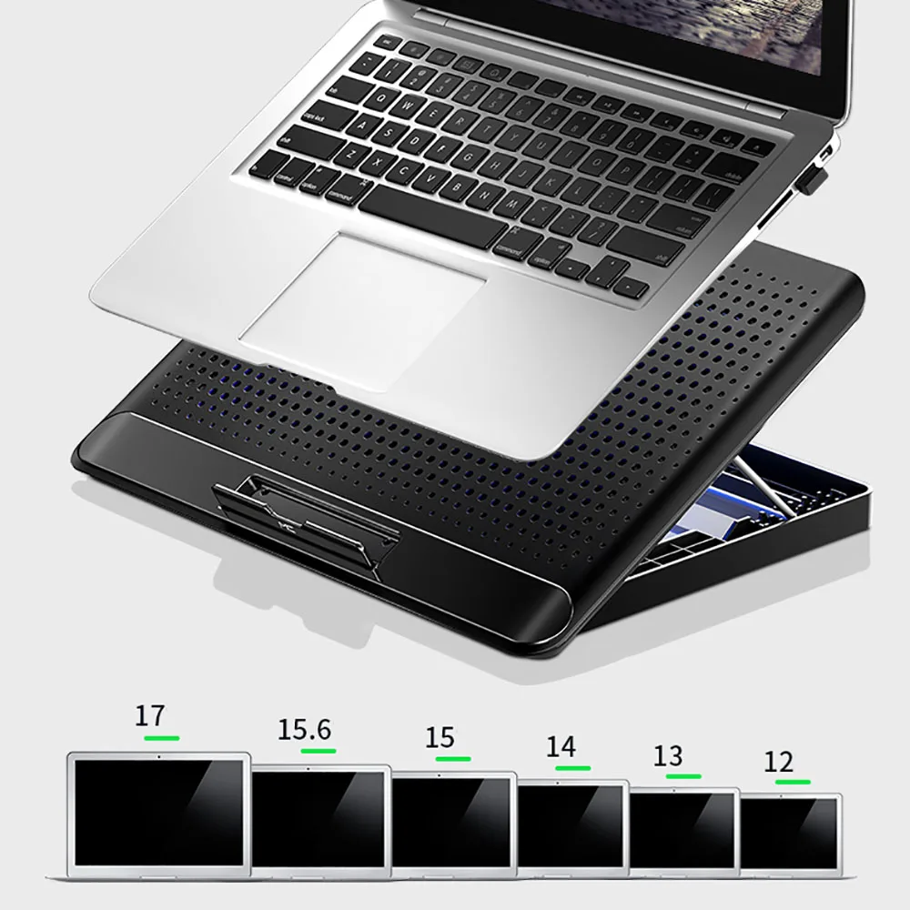 Охлаждающая подставка для ноутбука охлаждающая 2 usb порта игровой кулер 6