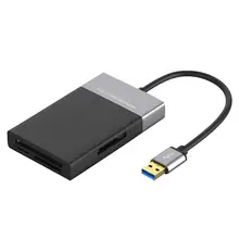 6 in 1 XQD/CF/Secure Digital Card/TF/USB 3.0 card reader Multi Memory Card Reader USB 3.0 2 Port HUB Adapter for Sony XQD Card