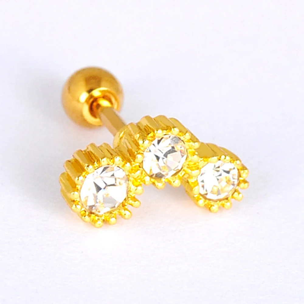 Серьги-гвоздики женские из нержавеющей стали украшение для пирсинга хрящевой