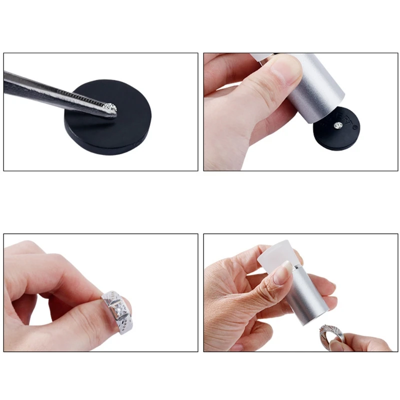 

2 in 1 Diamond Tester10X Magnifying Glasses Jeweler Diamond Cutting Viewer Loupe Jewelers Eye Glass Magnifier Tools Kit