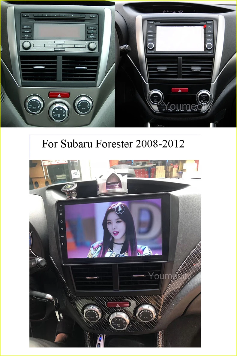 Android 9,0 Octa 8 Core Автомобильный DVD плеер для Subaru Forester 2008-2012, автомобильные аксессуары, брелок для автомобиля Subaru wrx радио gps навигации BT WI-FI 2 грамма+ 32grom