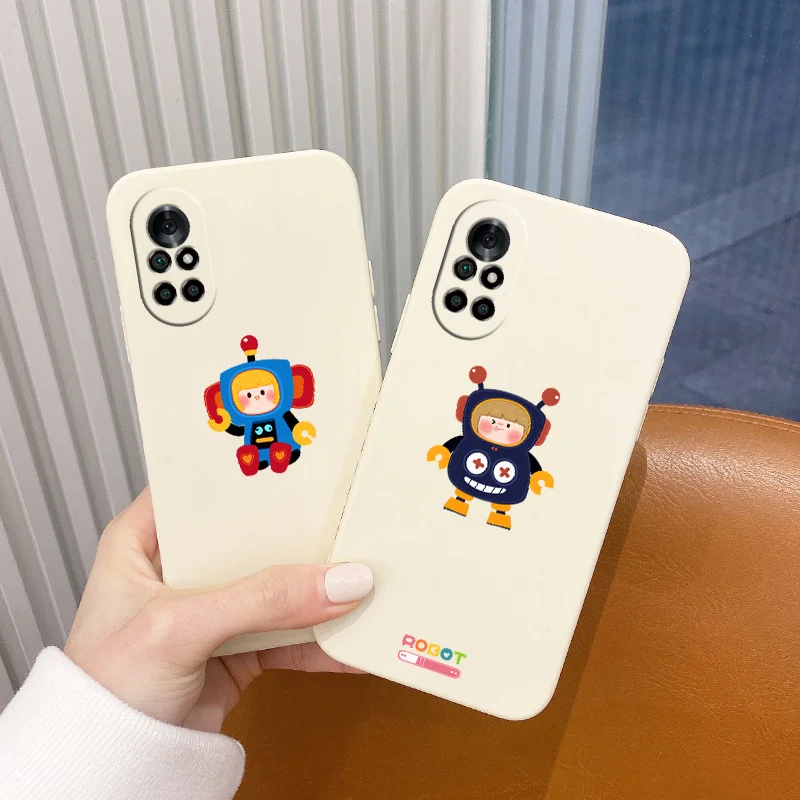 

Cute Cartoon Pattern Liquid Silicone Case For Huawei Nova8 8Pro 8SE Nova 7 7Pro 7SE 6 6se 5 5Pro 5Z 5I 5Ipro 4 4E