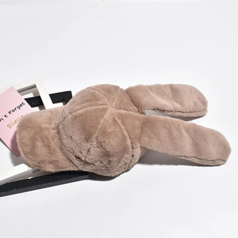 

Ins Korean Autumn and Winter Downy Baseball Cap Female Student Korean Edition Sweet and Lovely Ears Duck Tongue Cap