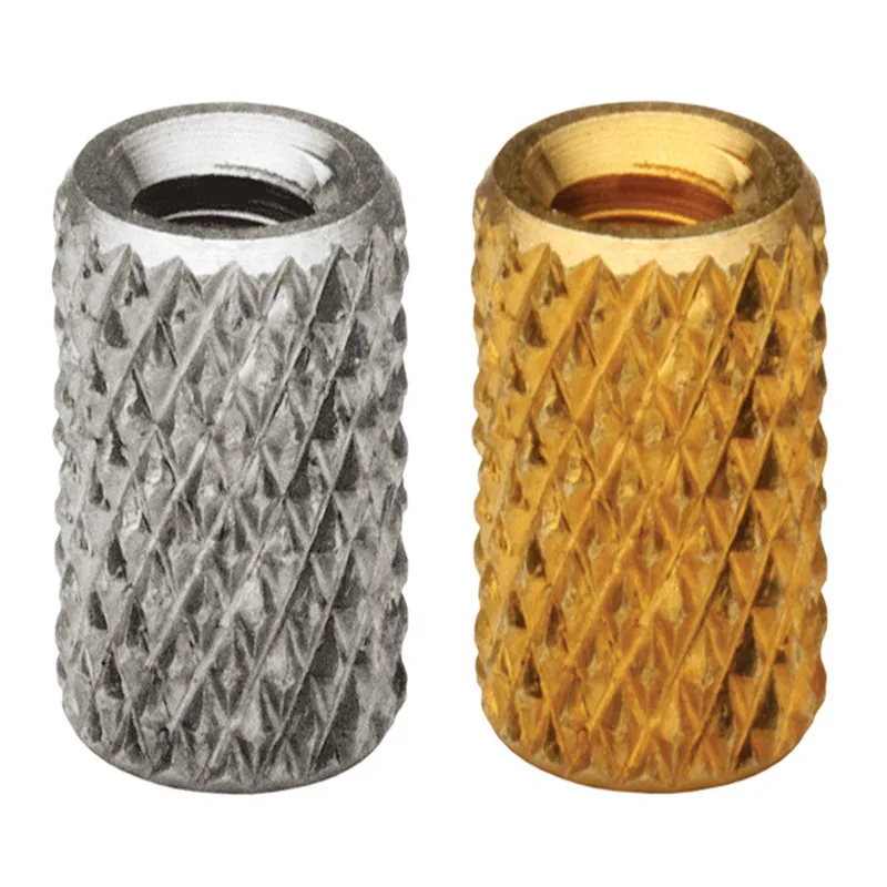 STKB M5 гайка с кольцевой вставкой из латуни глухая литая Резьбовая Insertos Knurling медная
