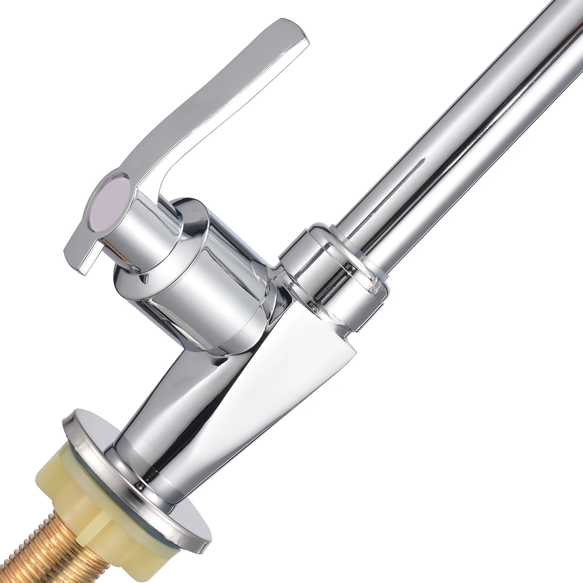 

Mayitr Stainless Steel+Plastic 360 Degree Swivel Water Tap Single Hole Kitchen Cold Basin Sink Tap Faucet For Household Hardware