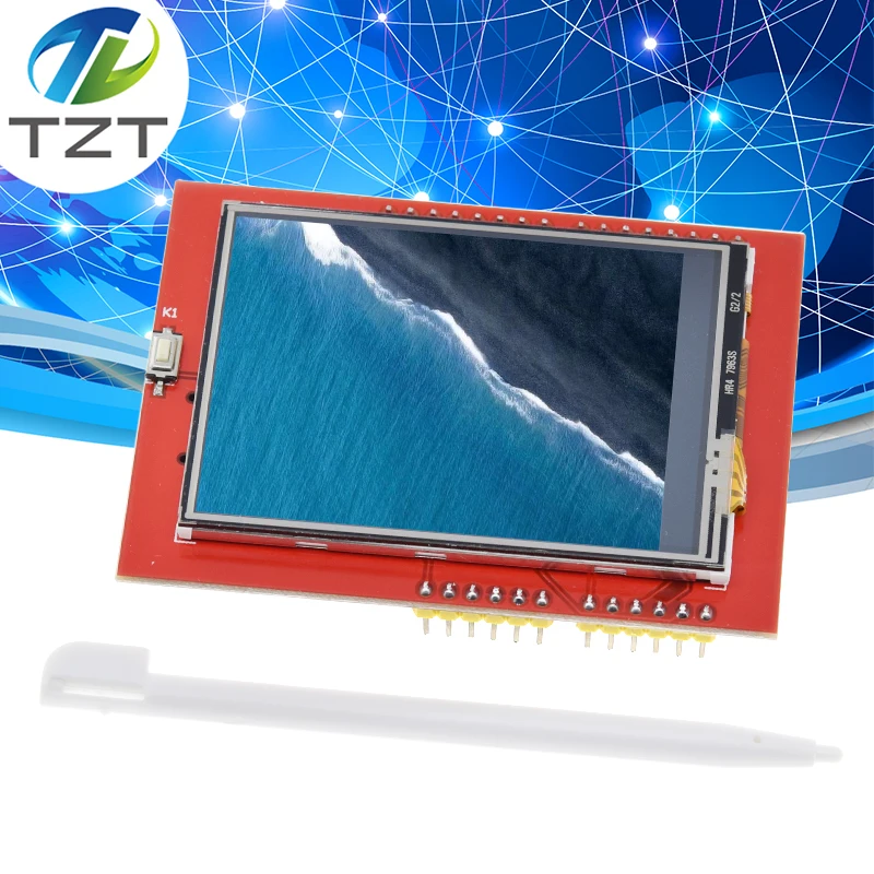 

TZT LCD module TFT 2.4 inch TFT LCD screen for Arduino UNO R3 Board and support mega 2560 with Touch pen ,UNO R3