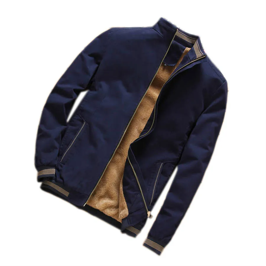 Новинка 2018 деловая Мужская Осенняя зимняя теплая куртка размера плюс M 4XL удобная