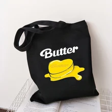 Korean New Album Butter Harajuku KPOP Shoulder Bag Canvas Bag Harajuku shopper bag Fashion casual summer shoulder bags
