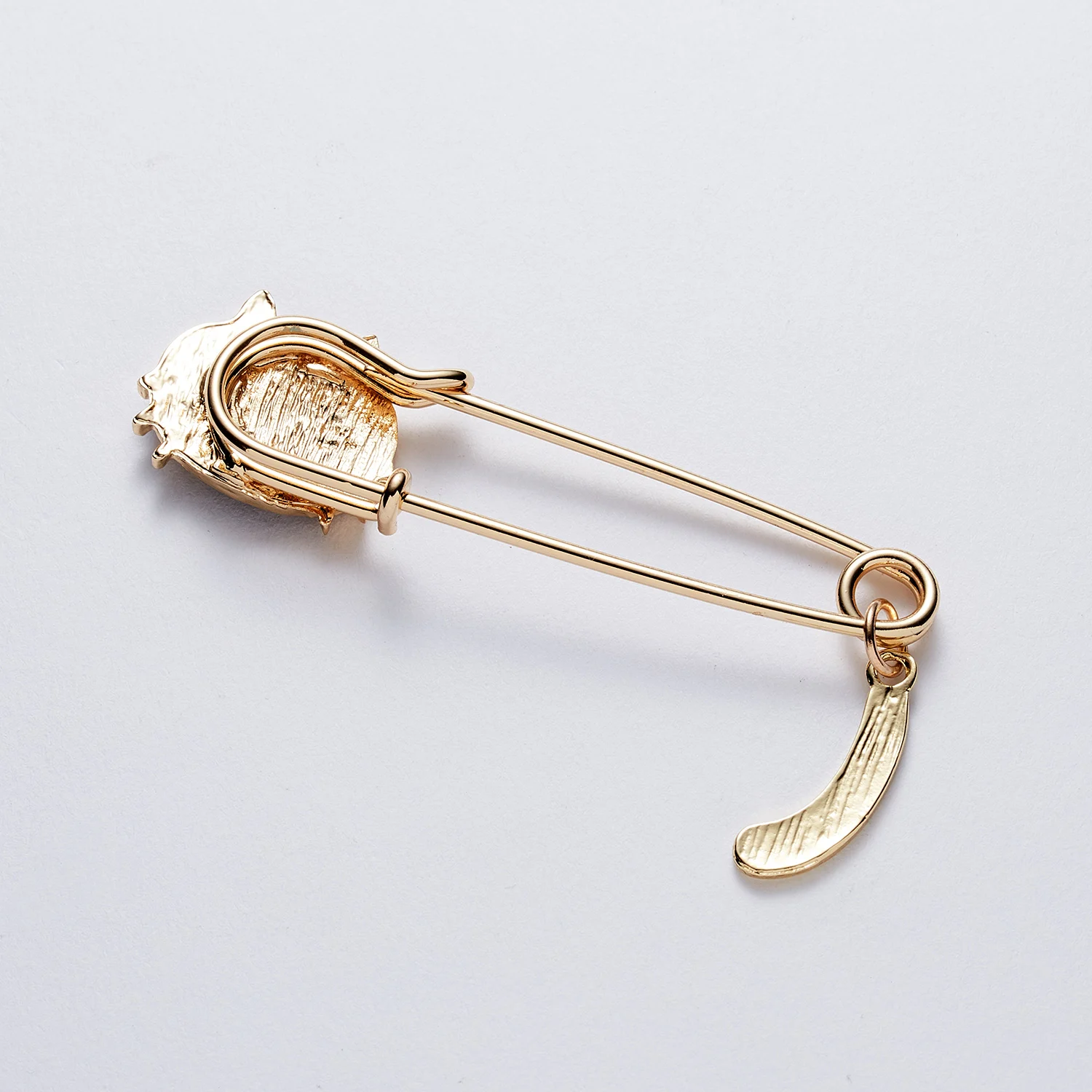 RINHOO простой милый мультфильм Эмаль Булавка Кот голова брошь длинная игла мода