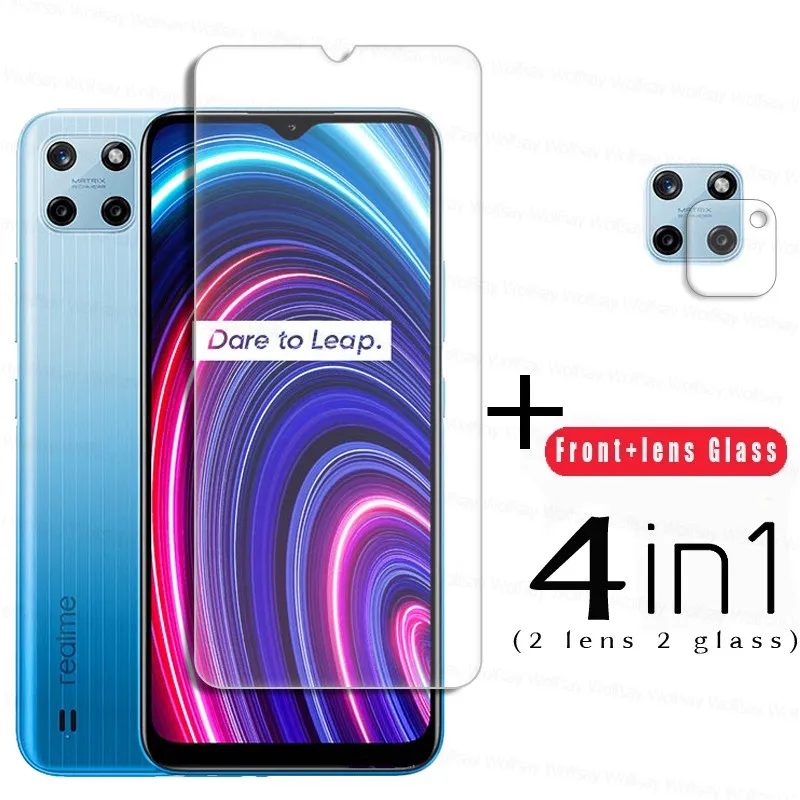 9H Protector de pantalla para Realme C25Y de vidrio para Realme C25Y C25S C25 C21 C20 C17 C15 C11 templado Protector de vidrio 9H de cine de la lente-0