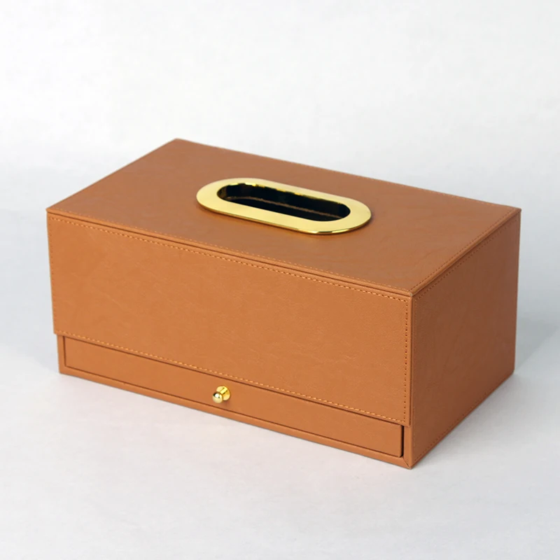 

Nordic Luxury Tissue Box Modern Creative Leather Desktop Storage Multifunction Tissue Box Office Organiser Box Home Decor DG50TB