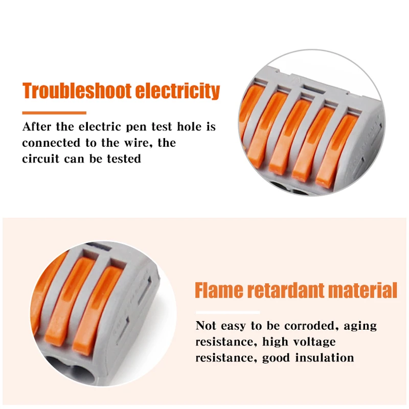 Соединители для кабелей Mini Fast Универсальные Компактные соединительные клеммные