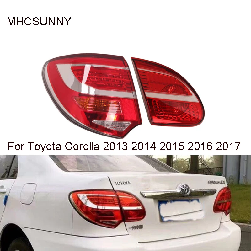 Внутренний Внешний светильник 1 шт. для Toyota Corolla 2013 2014 2015 2016 2017 задний фонарь