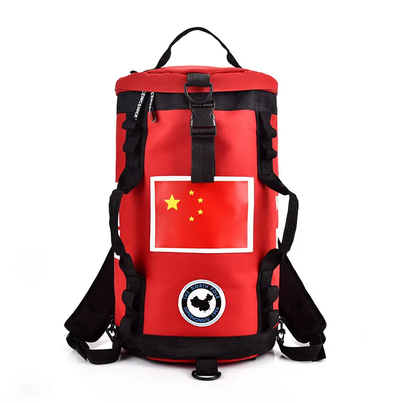 Красный Новые модные спортивные мужские рюкзаки круглой формы, хорошее качество, женский рюкзак для альпинизма, мужские сумки для посадки - Цвет: Красный