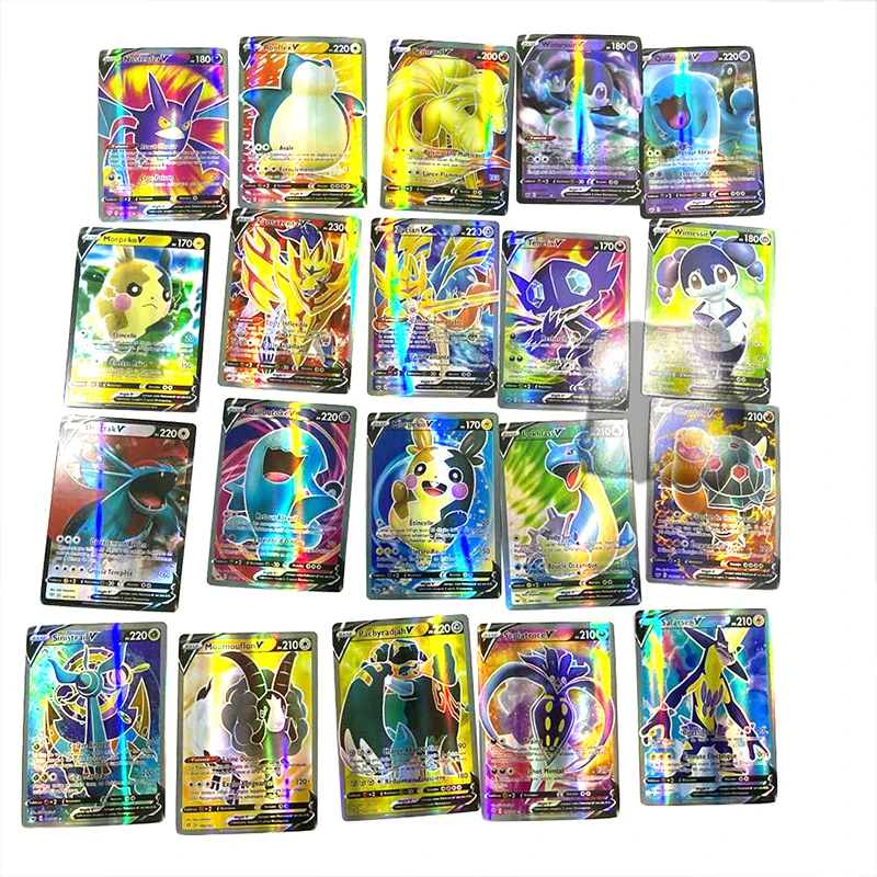 

10pcs French Version Pokemon V VMAX MEGA EX GX Best Selling Children Battle Game Tag Team Shining Vmax TOMY Pokemon Cards
