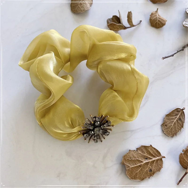 Резинка для волос из легкого сплава с жемчужинами в японском и южнокорейском