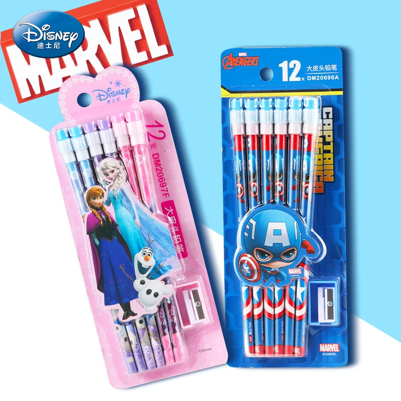 Канцелярские товары Frozen HB карандаш с точилкой для карандашей Disney Captain America