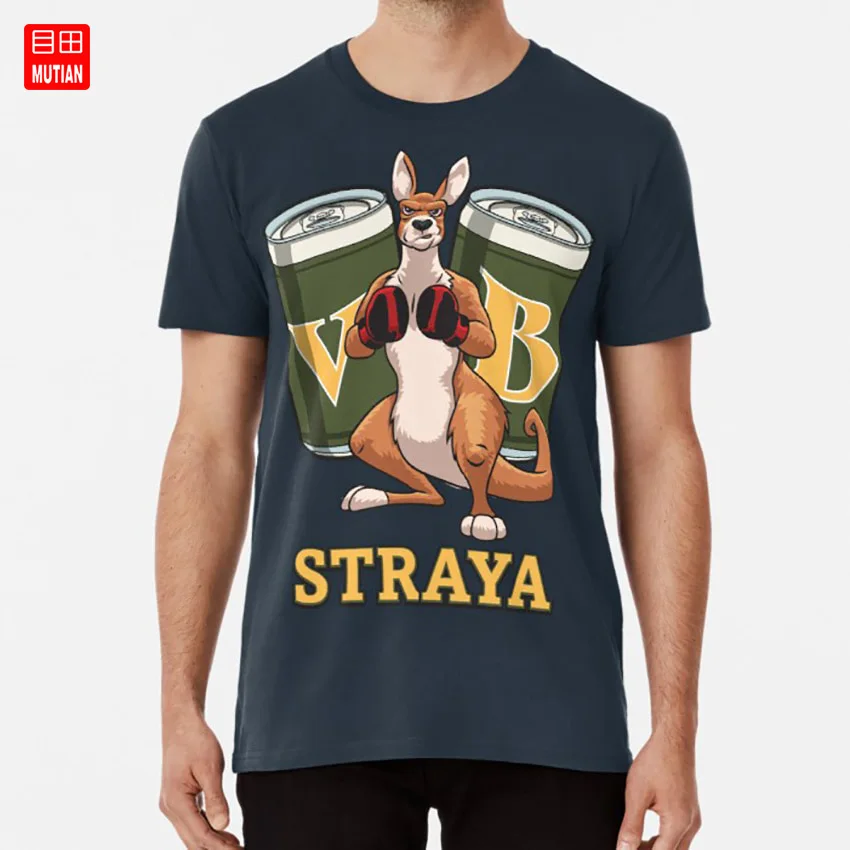 Мультяшная австралийская боксерская Футболка-кенгуру vb сувениры для пива